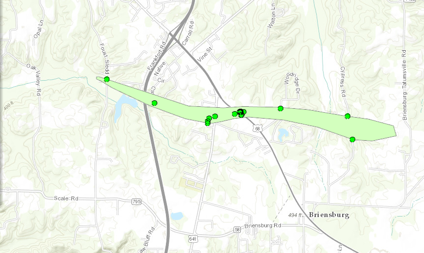 Microburst in Draffenville, KY on June 18, 2017